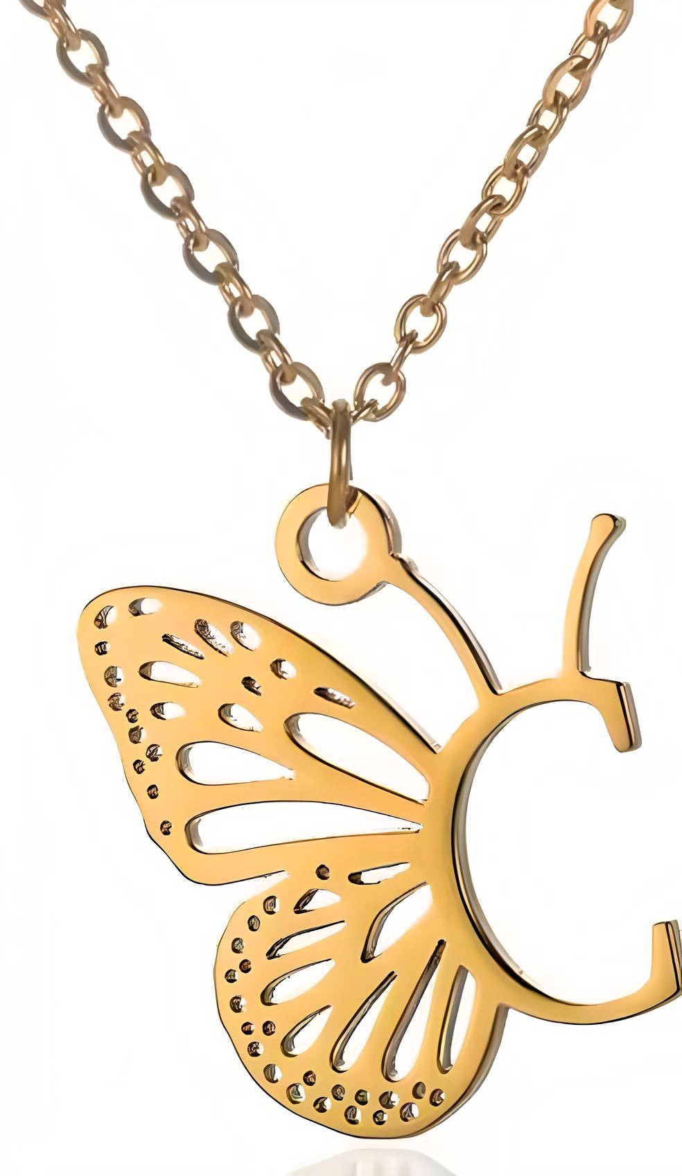 Colgante letra de la A-Z Mariposa