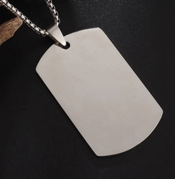 Chapa identificación con foto, frase o fecha