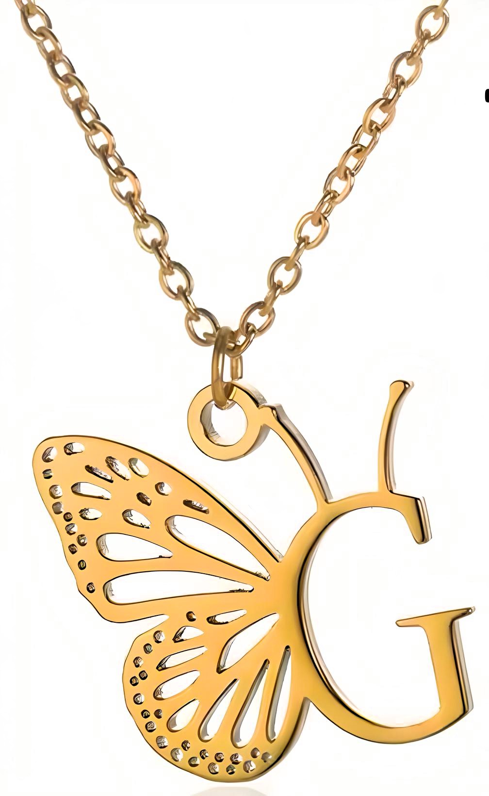 Colgante letra de la A-Z Mariposa
