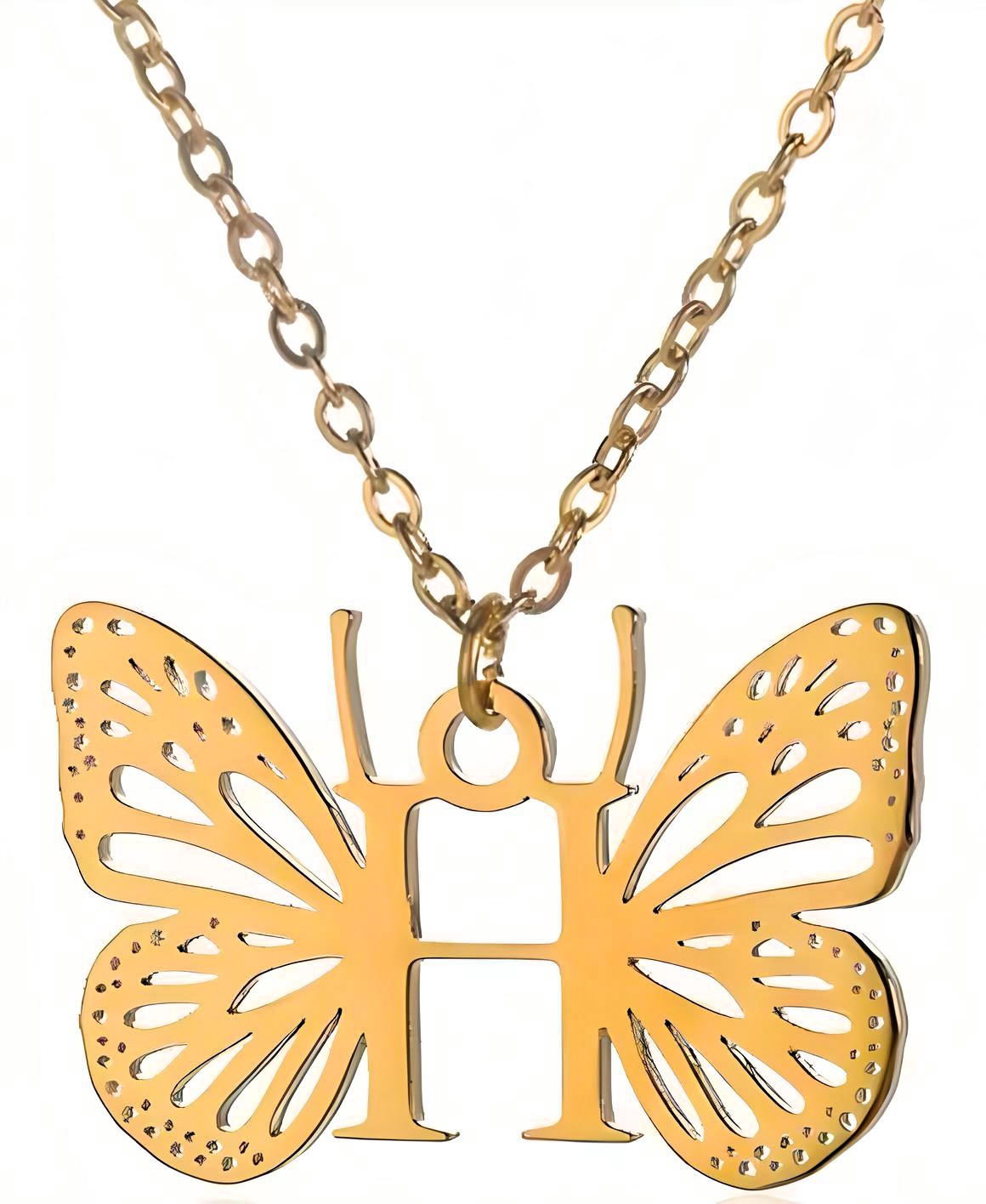 Colgante letra de la A-Z Mariposa