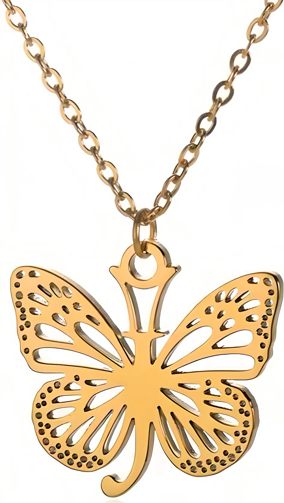 Colgante letra de la A-Z Mariposa