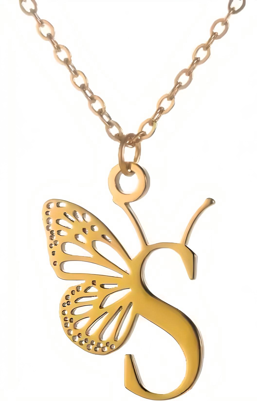 Colgante letra de la A-Z Mariposa