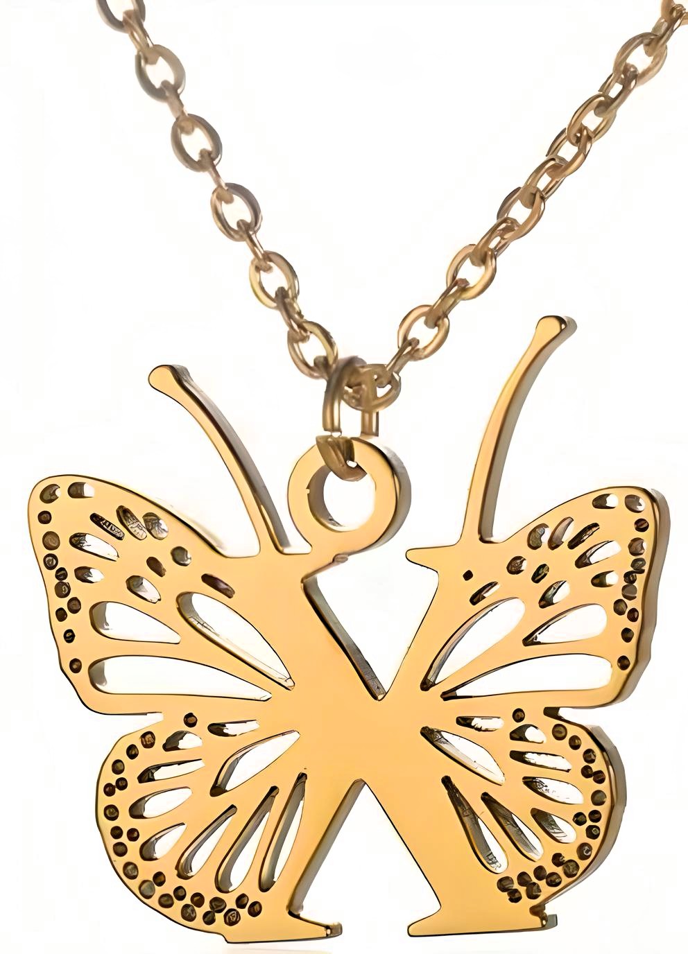 Colgante letra de la A-Z Mariposa