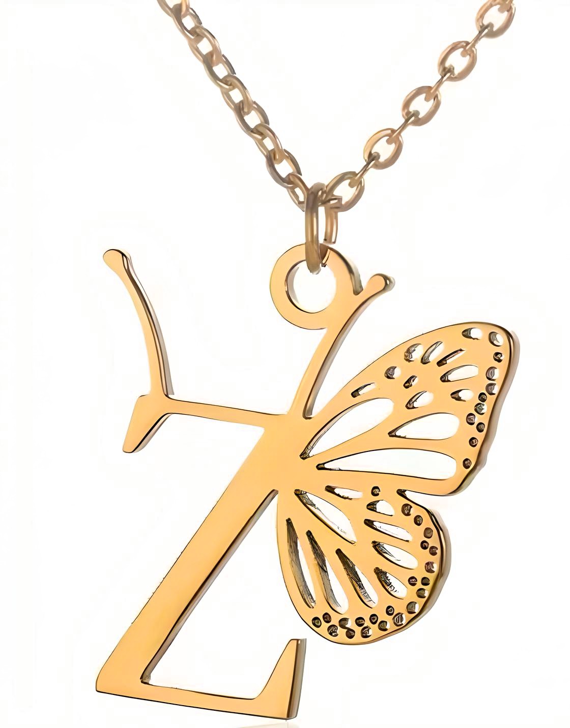 Colgante letra de la A-Z Mariposa