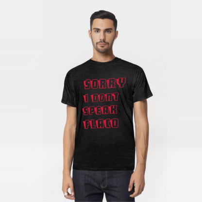 Camiseta con frase lo siento no hablo flaco