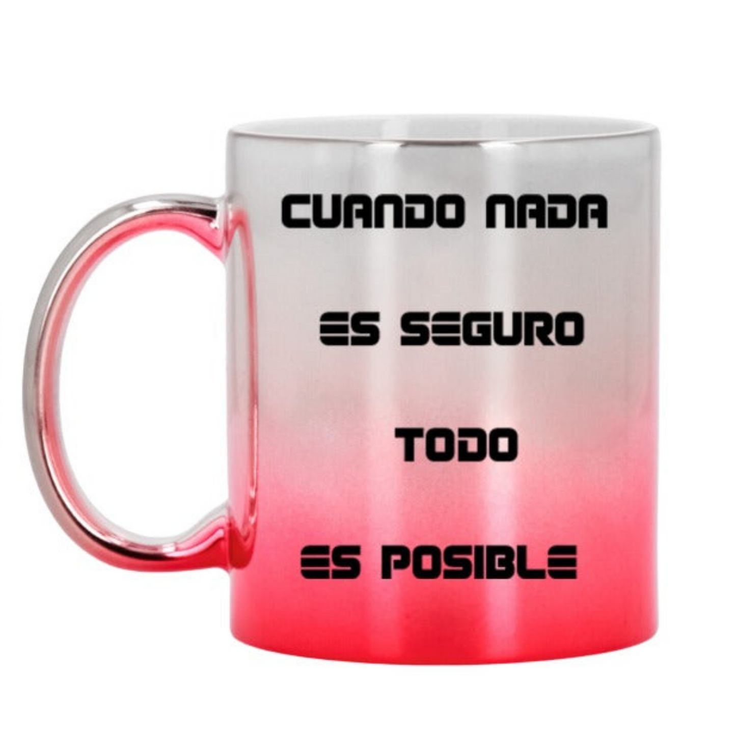 Taza metalizada personalizada