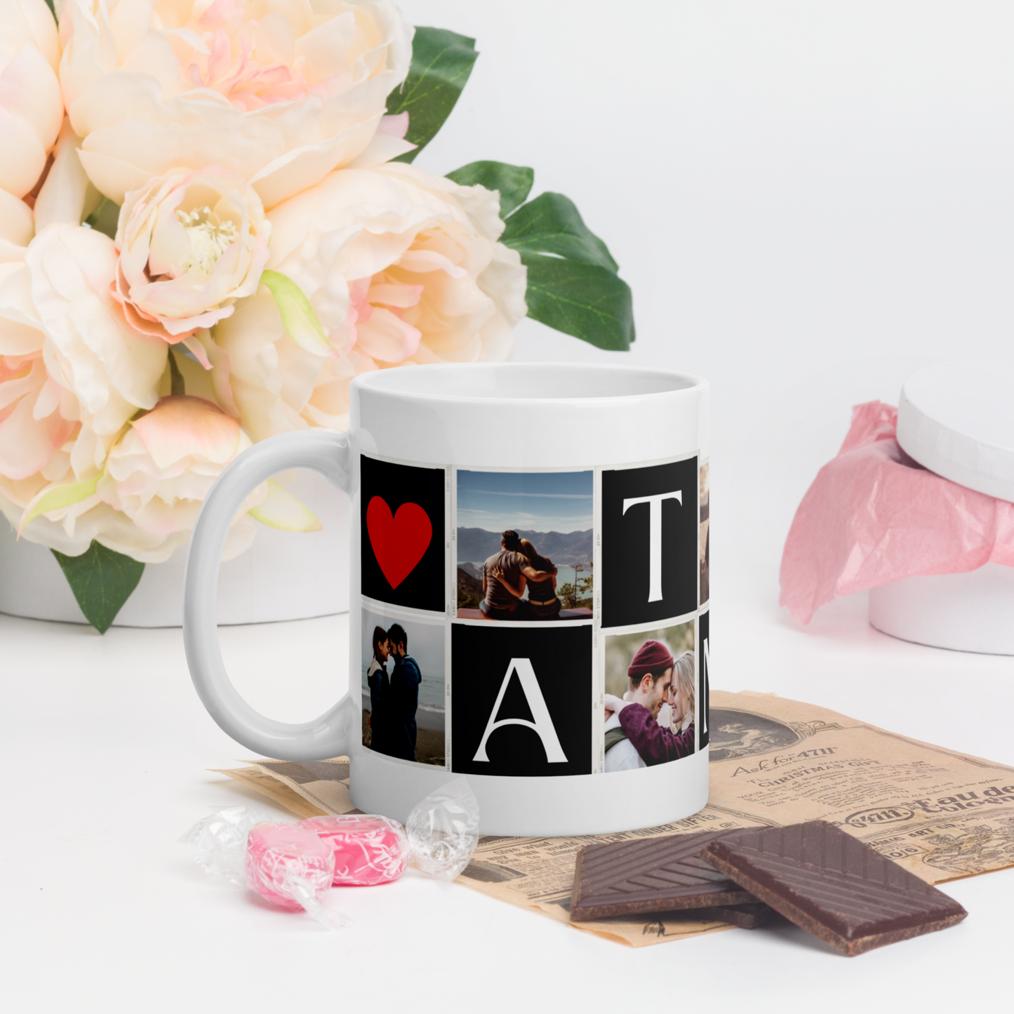 Taza personalizada con foto collage