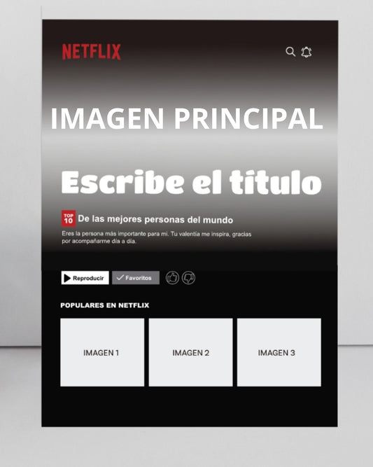 Placa Netflix personalizada